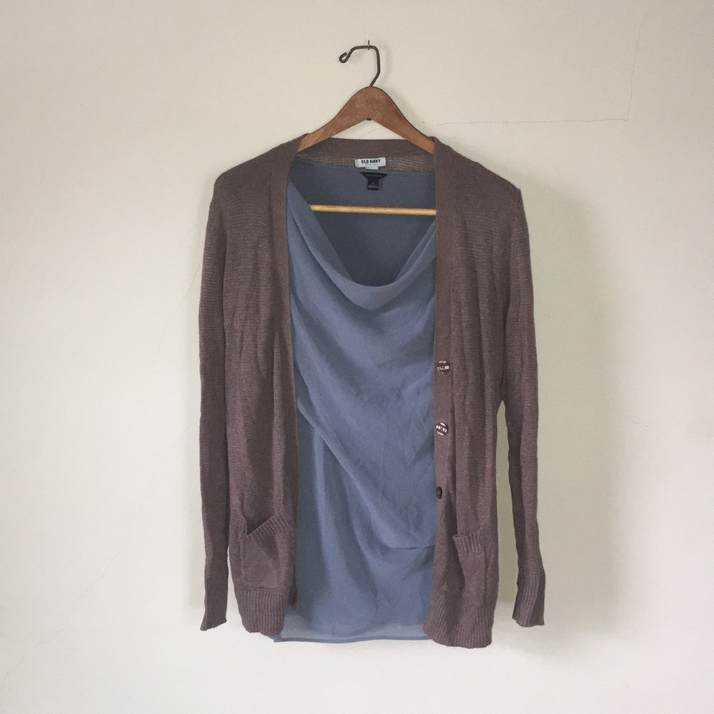 Taupe Old Navy Cardigan